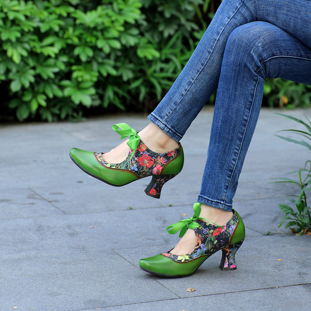 Handmade Vintage Inspired Mary Jane Pumps