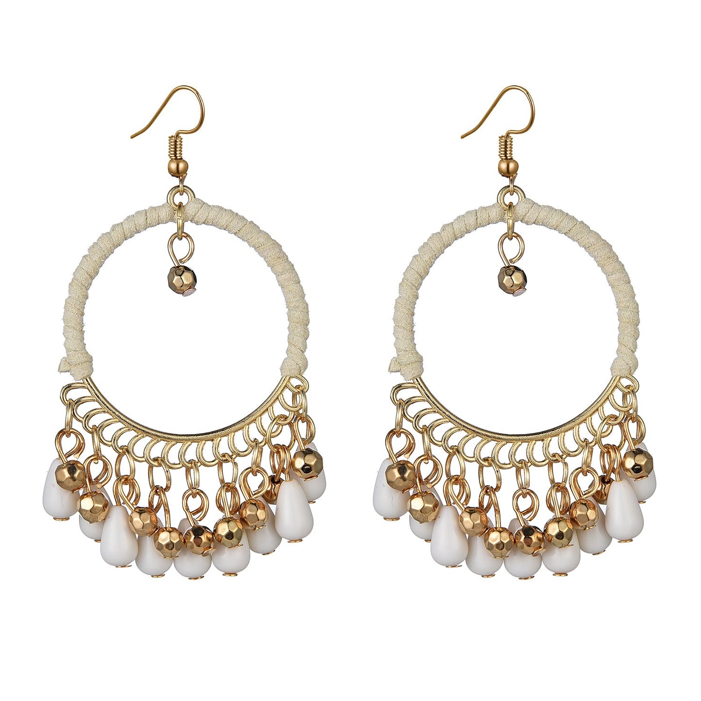 Boho Handmade Woven Tassel Earrings