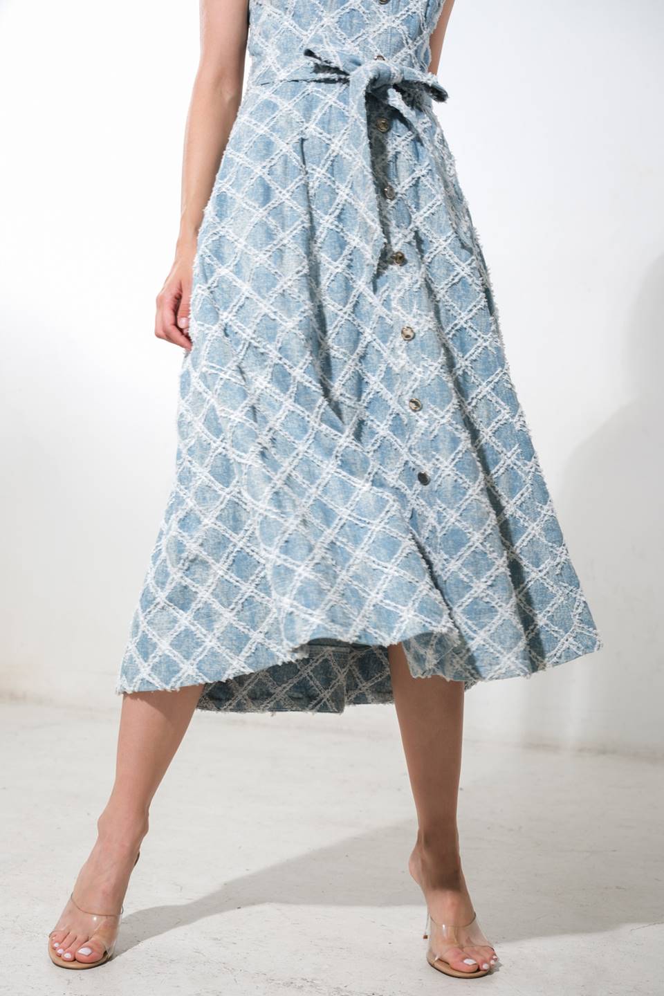 Made To Belive Denim Midi Dress