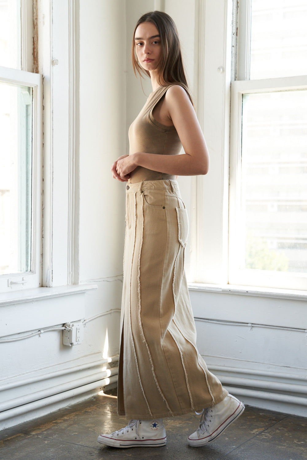 Between The Pages Woven Skirt