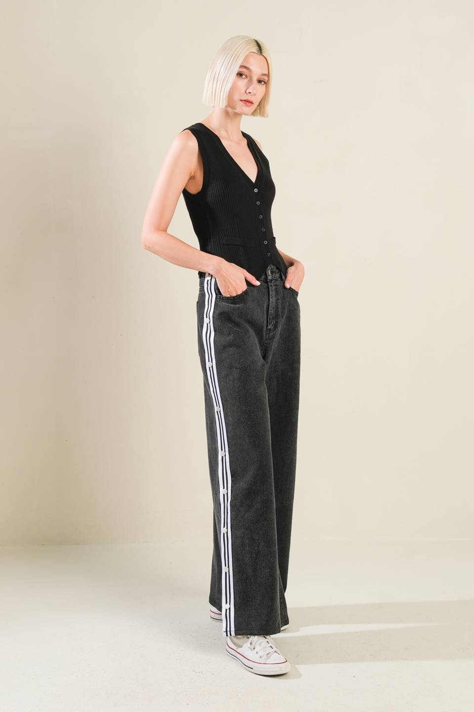 Elegant Elevation Denim Pants