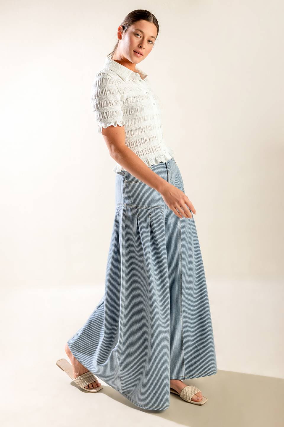 Picnic at Sunset Woven Top