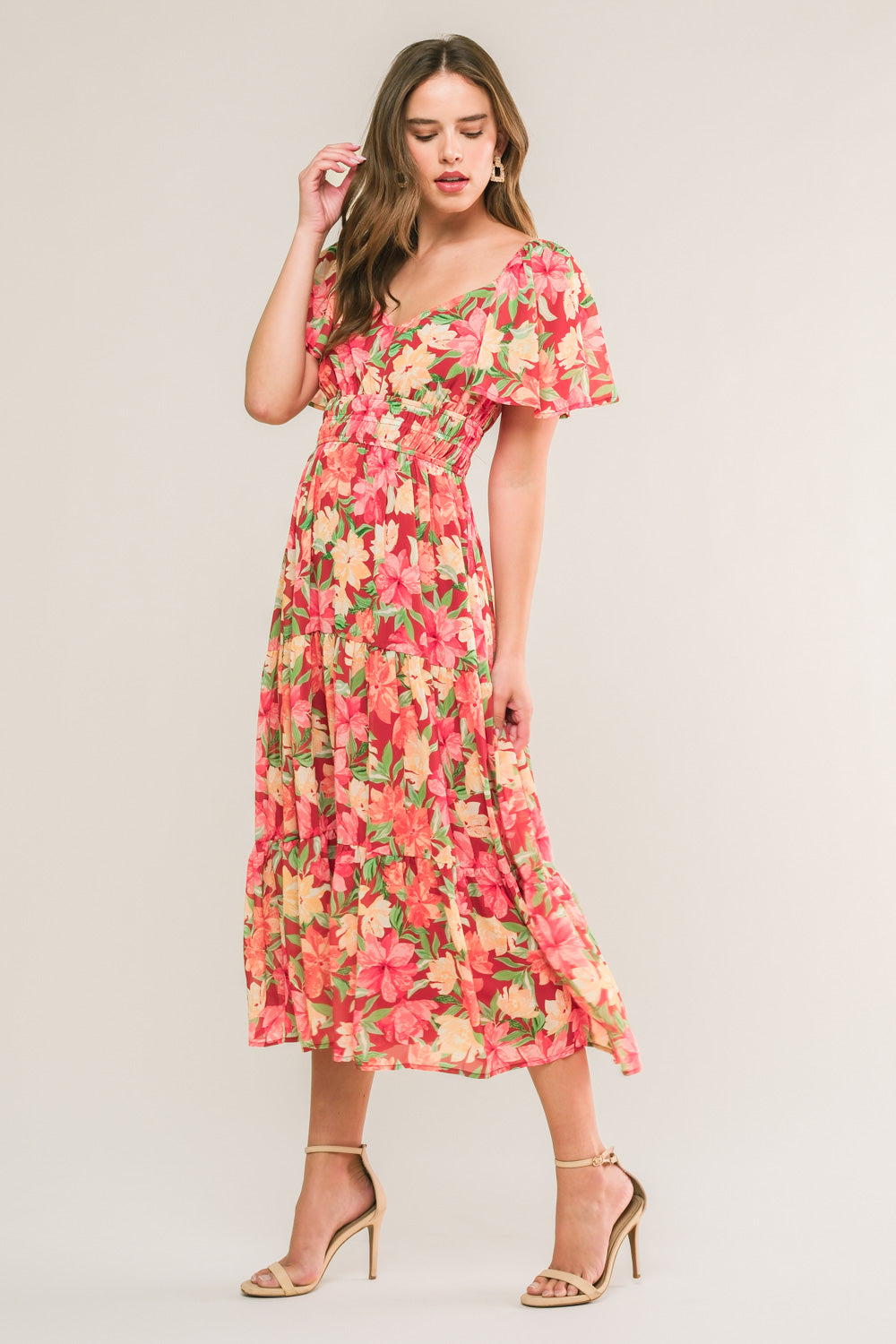 Love Is Blooming Midi Dress