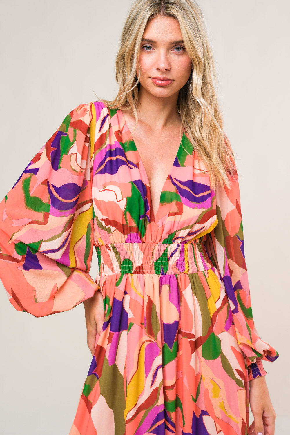 Over and Over Woven Maxi Dress