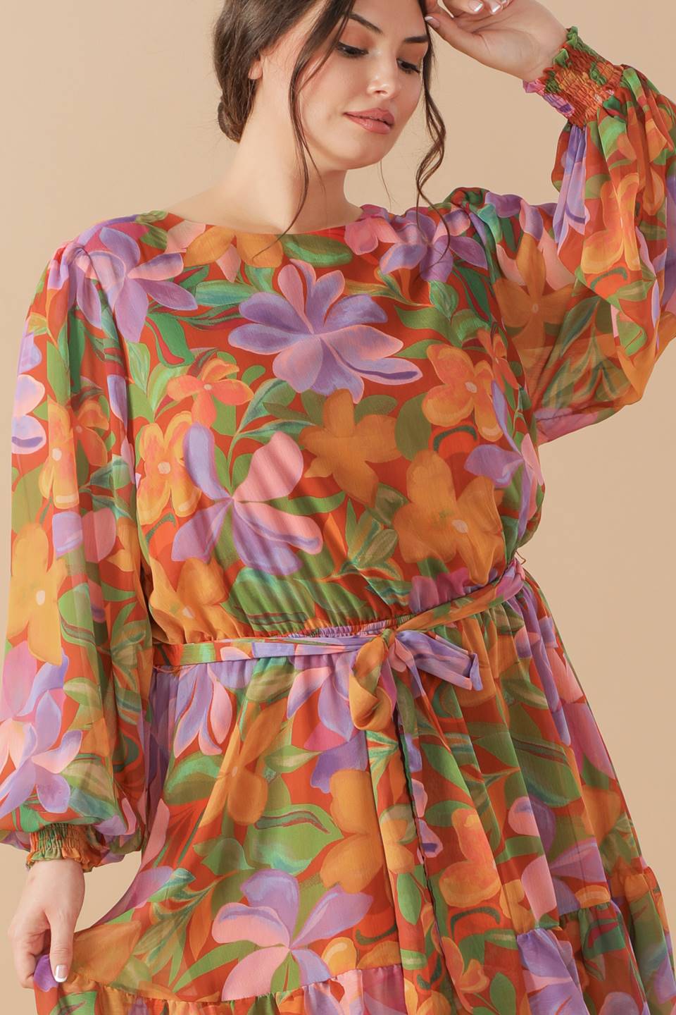 Muted Garden Mini Dress