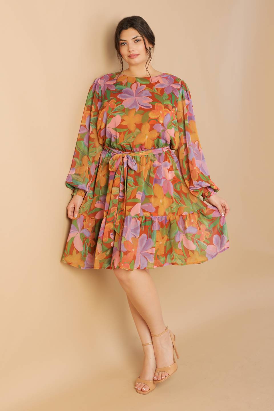 Muted Garden Mini Dress