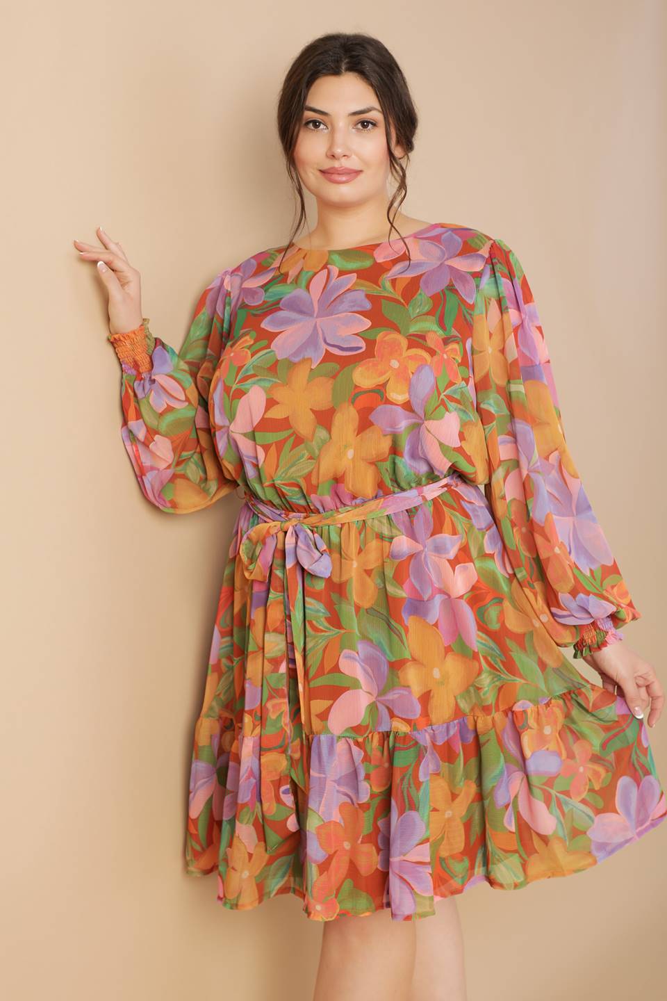 Muted Garden Mini Dress