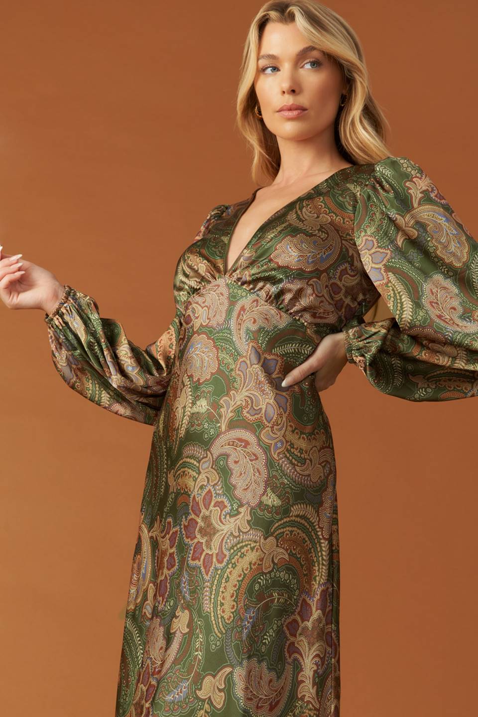 Stick Season Woven Midi Dress