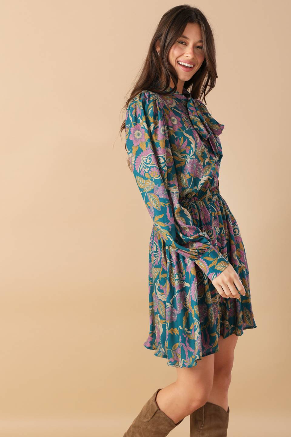 Much to Do Woven Mini Dress
