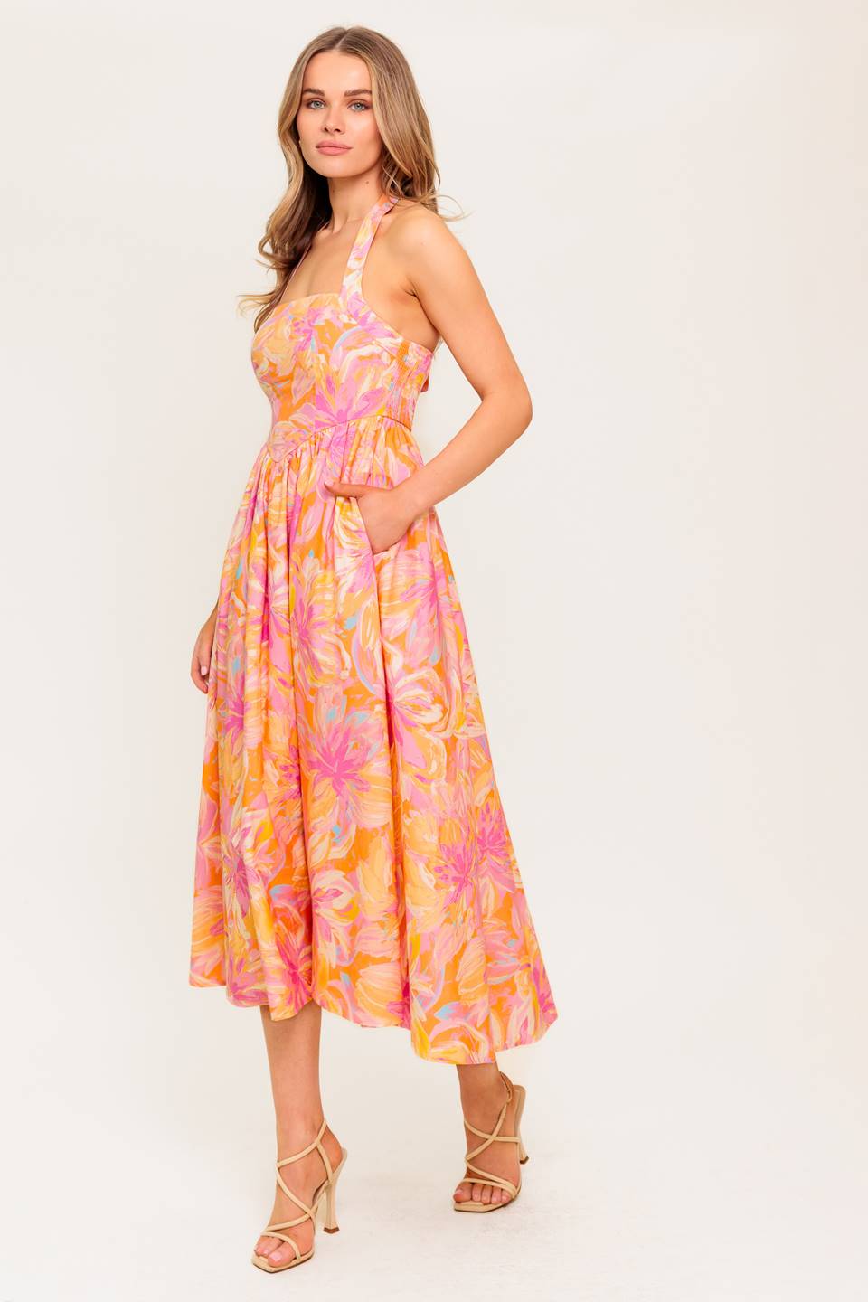 Morning Bloom Midi Dress