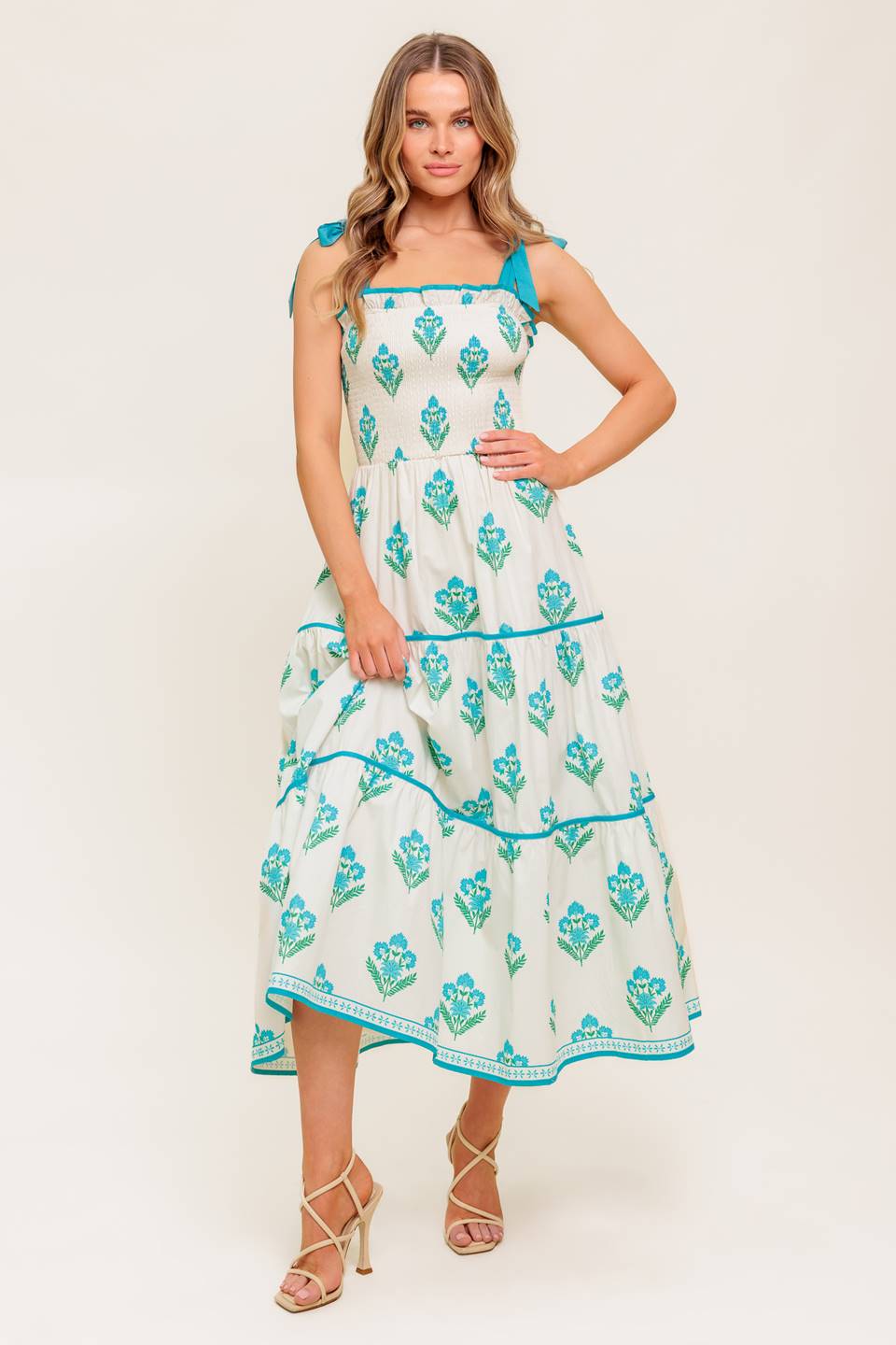 Midnight Botanica Midi Dress