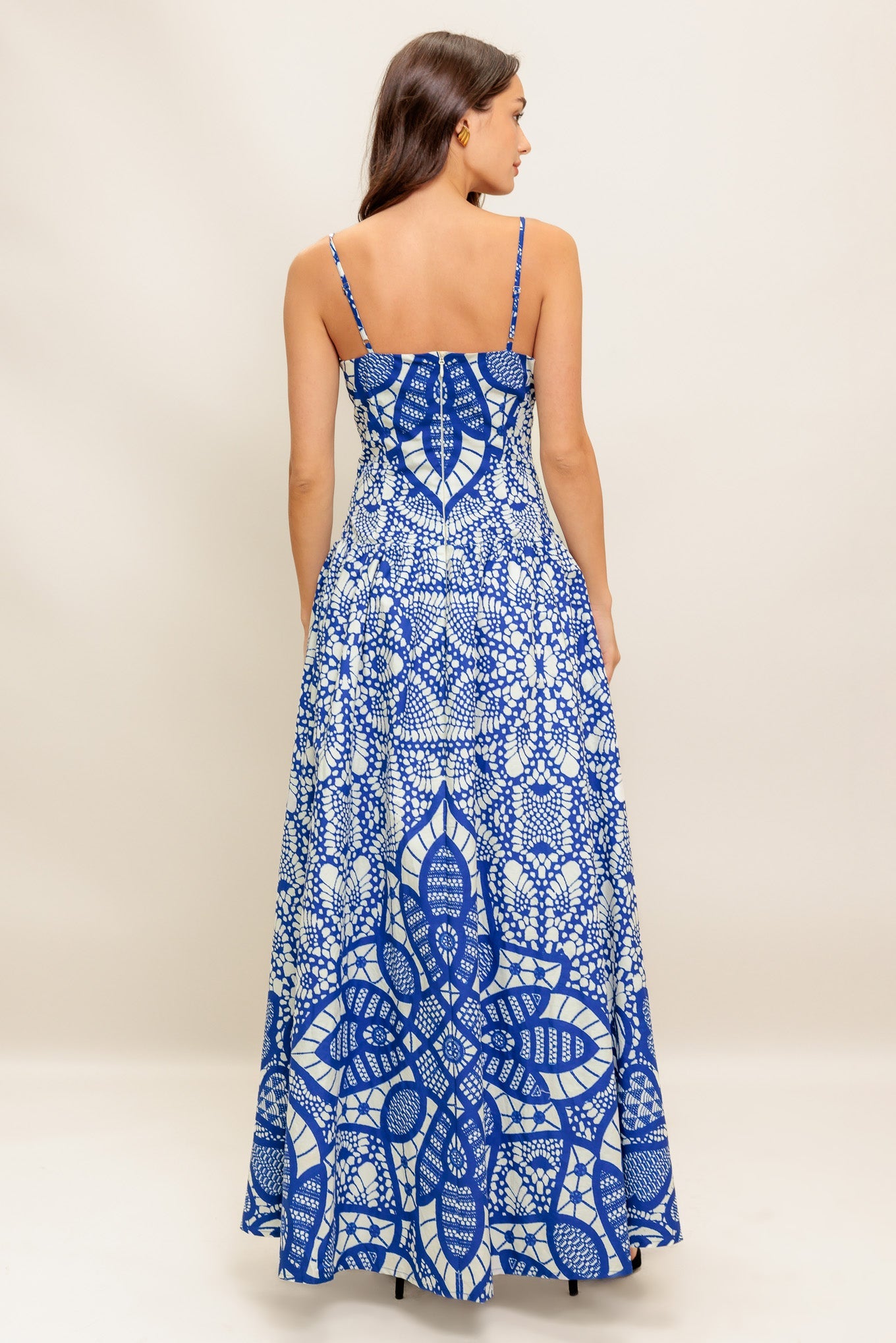 Sea Ornament Woven Ankle Dress