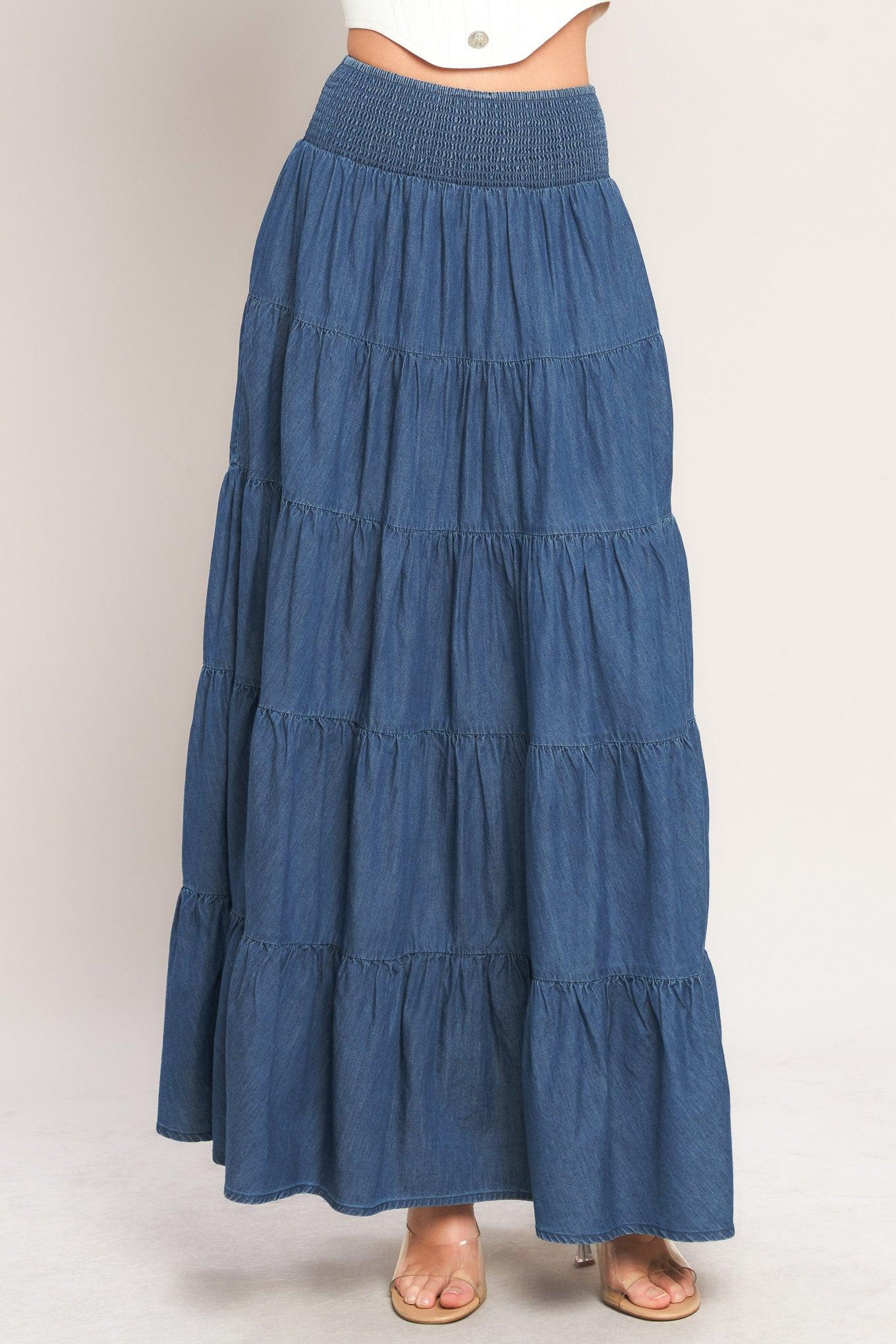 Summer Simplicity Lightweight Maxi Skirt