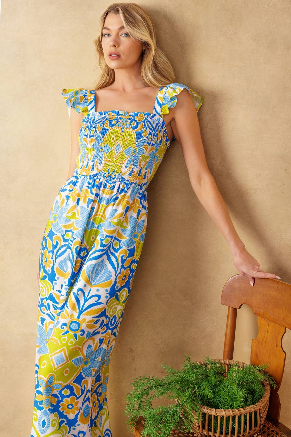 No Need to Worry Woven Jumpsuit