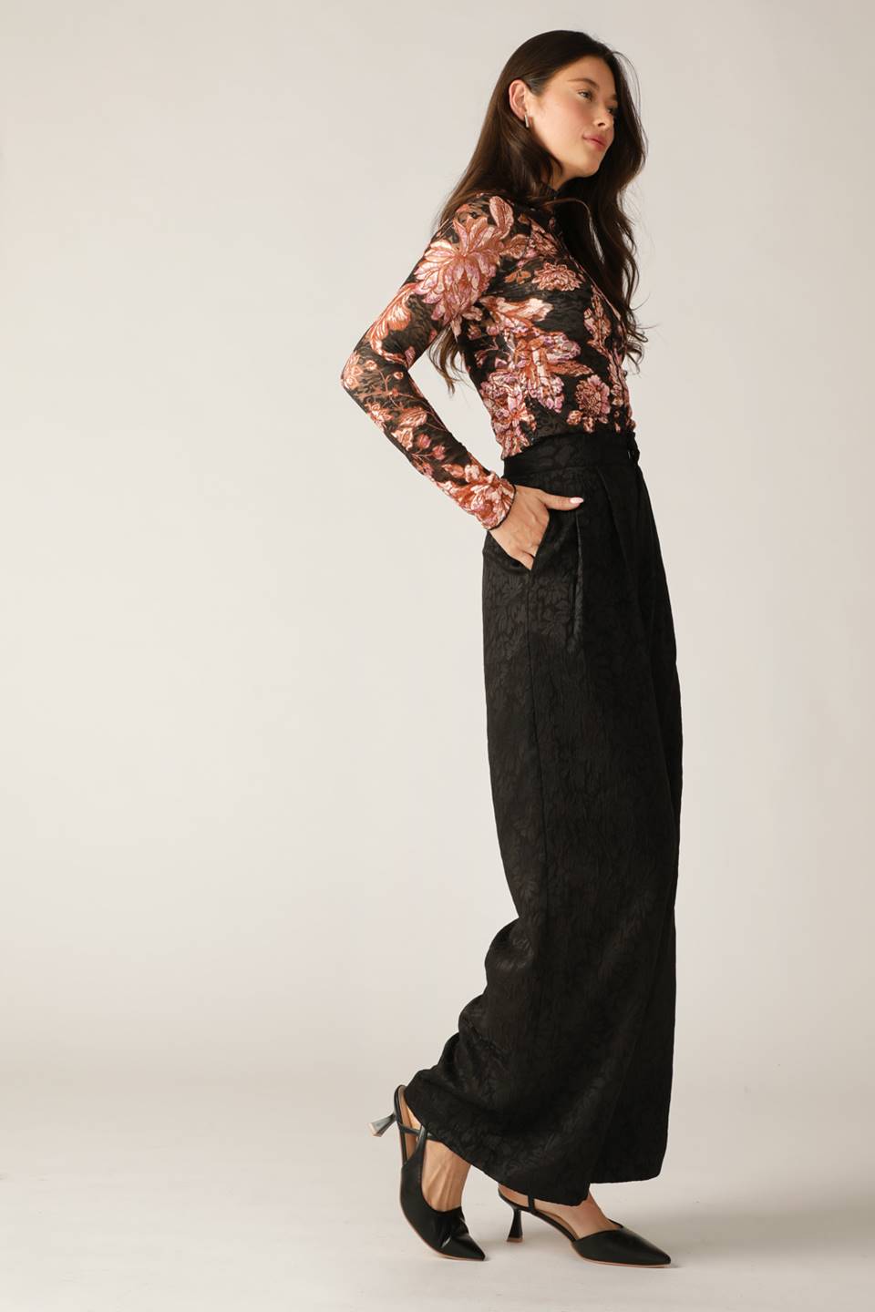 Fireside Chats Stretch Lace Top
