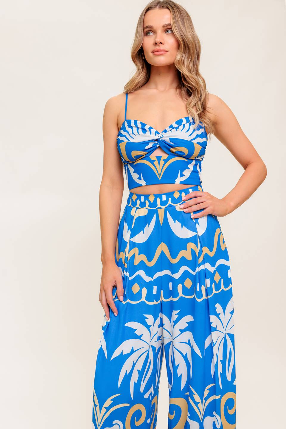 Evening Blue Top & Pants Set
