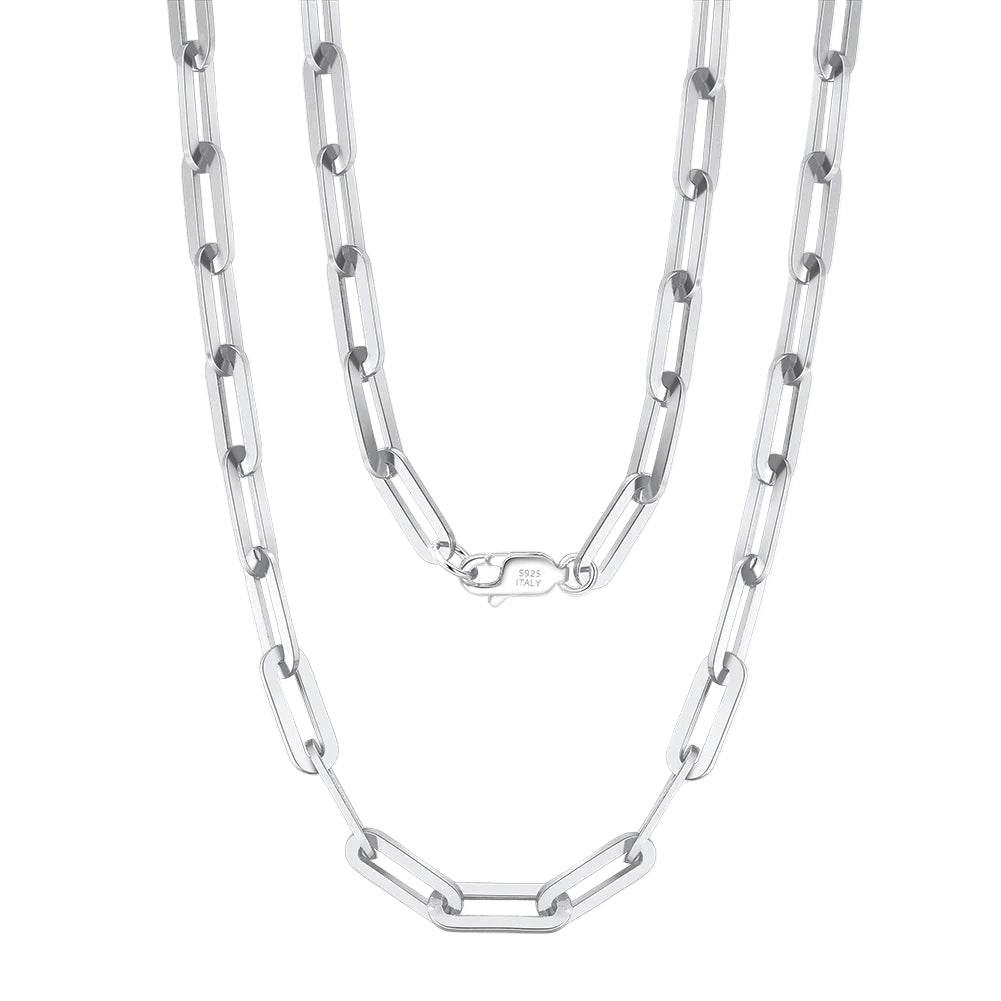 Paperclip Necklace in Sterling Silver