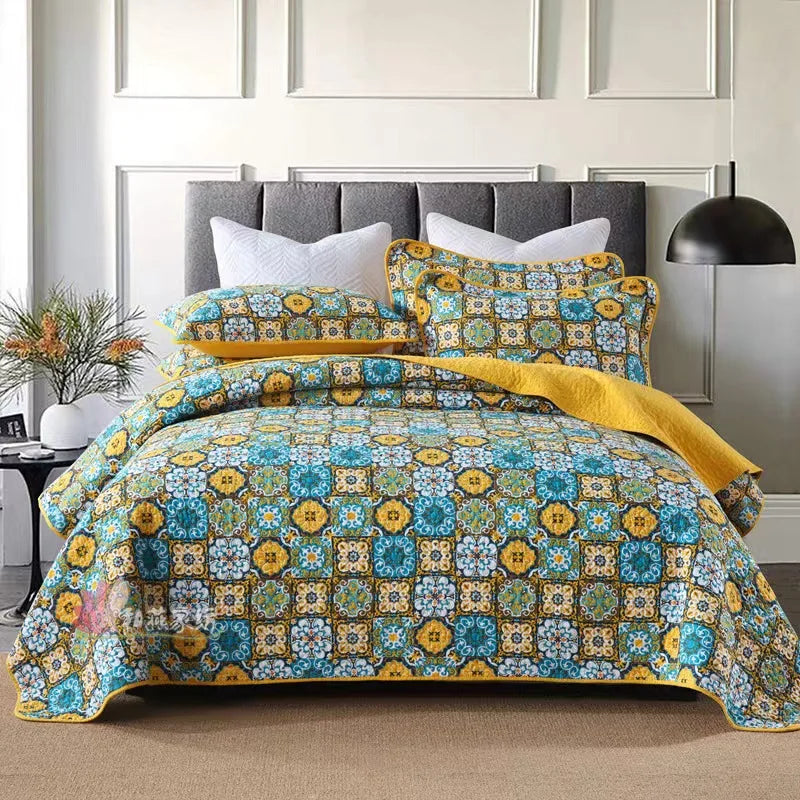 Cotton Quilted Bedding Set