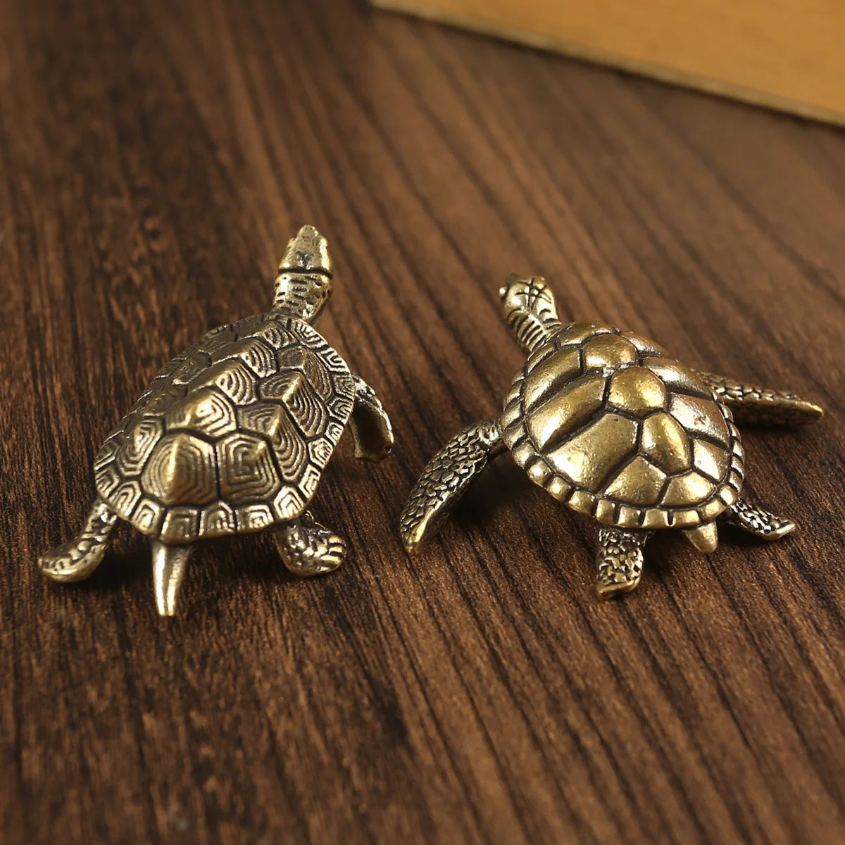 Pure Brass Miniature Turtle Figurines