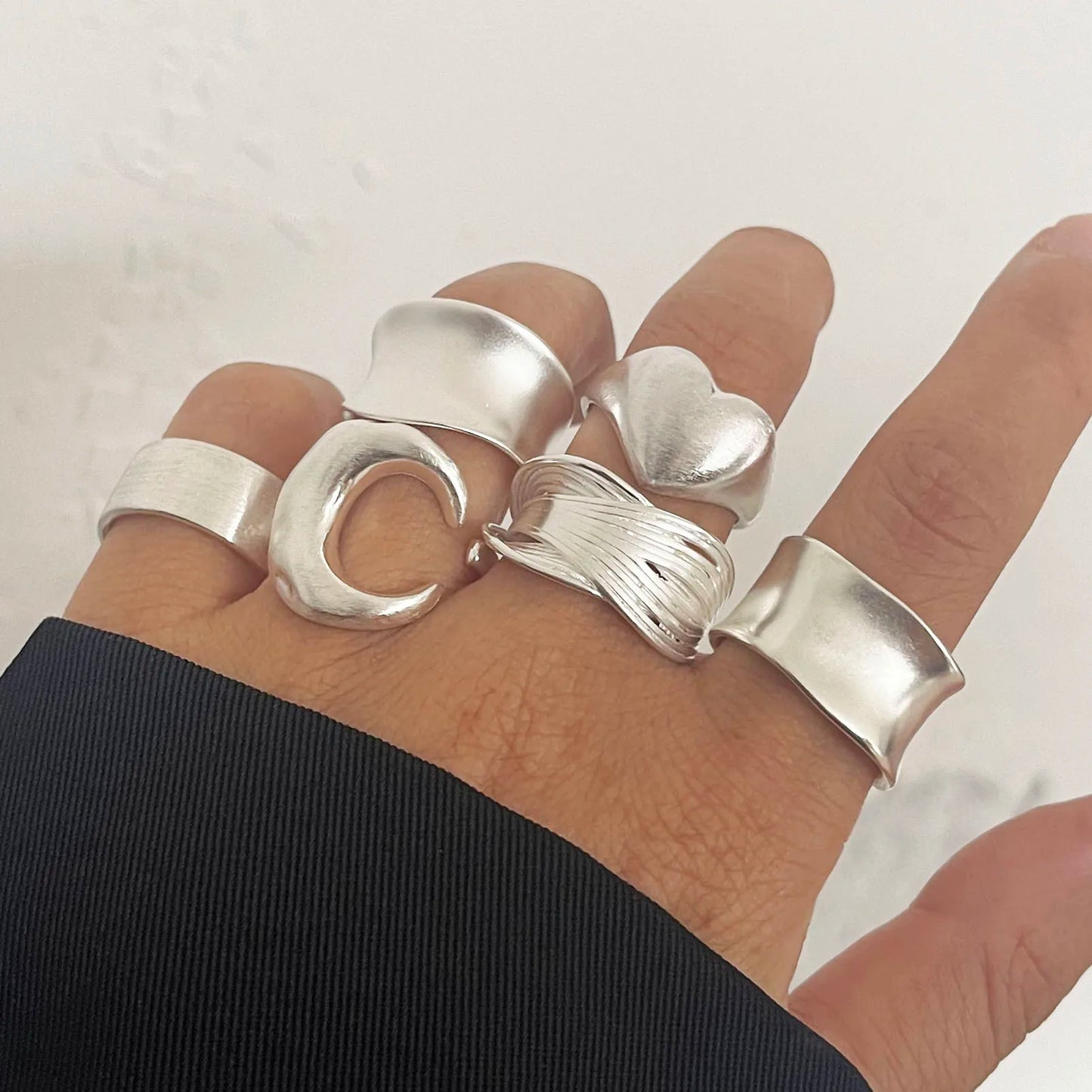 Handmade Ring Set in Sterling Silver