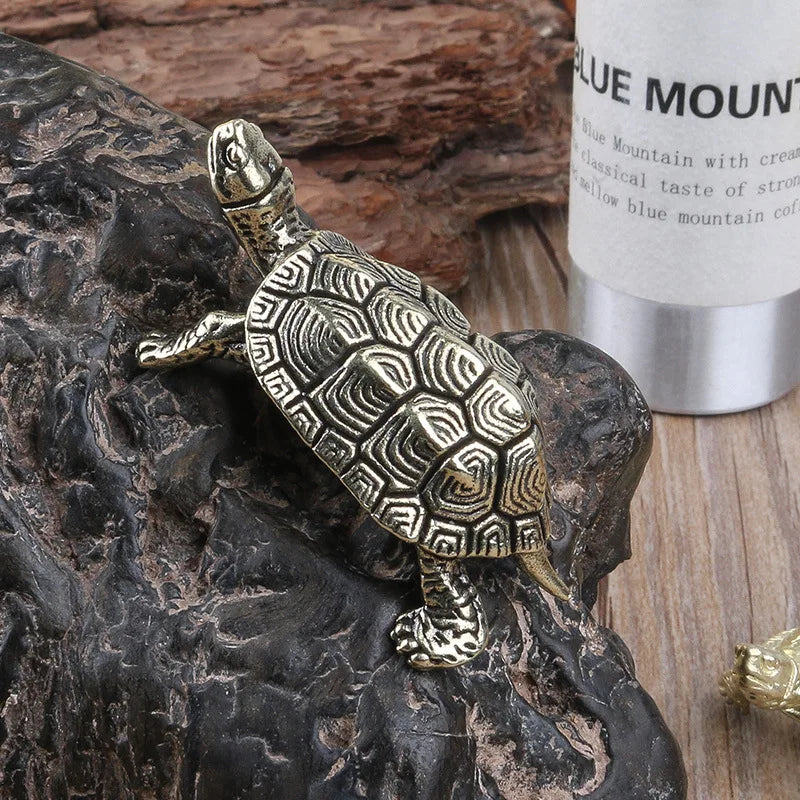 Pure Brass Miniature Turtle Figurines