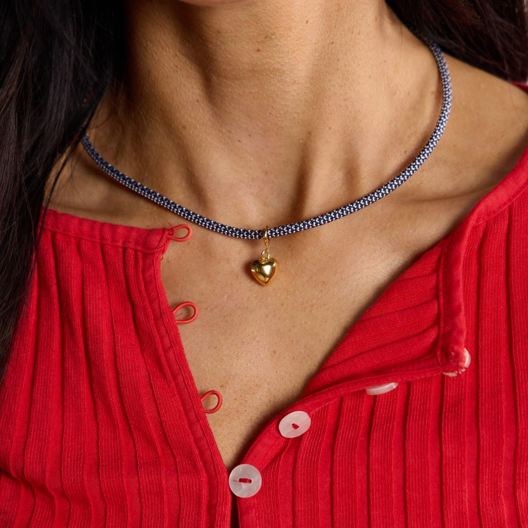 Black & White Minimalist Waterproof Cord Necklace