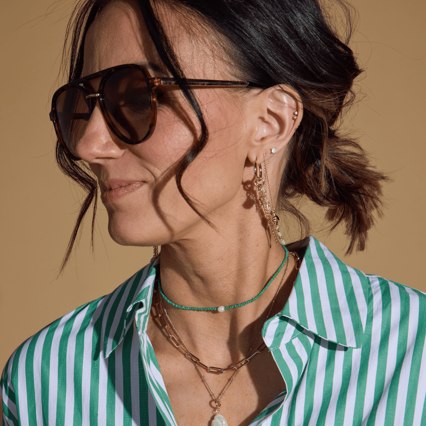 Earhart Cheetah Sunglasses