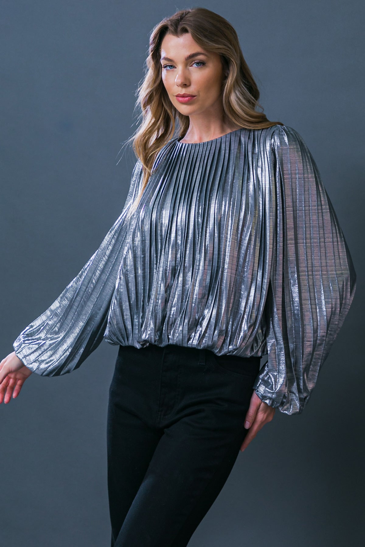 Key It Down Woven Top