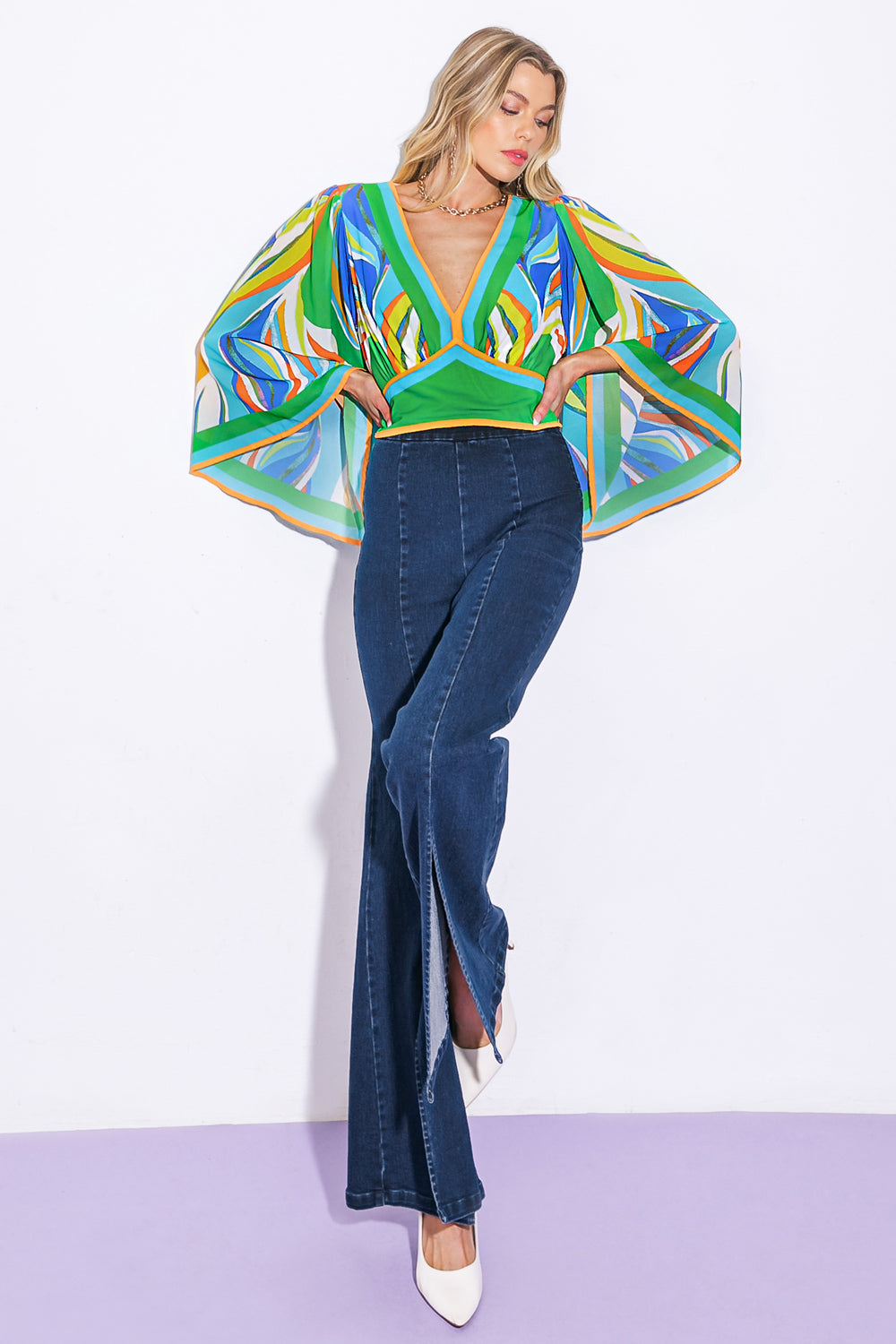 We Belong Together Woven Crop Top