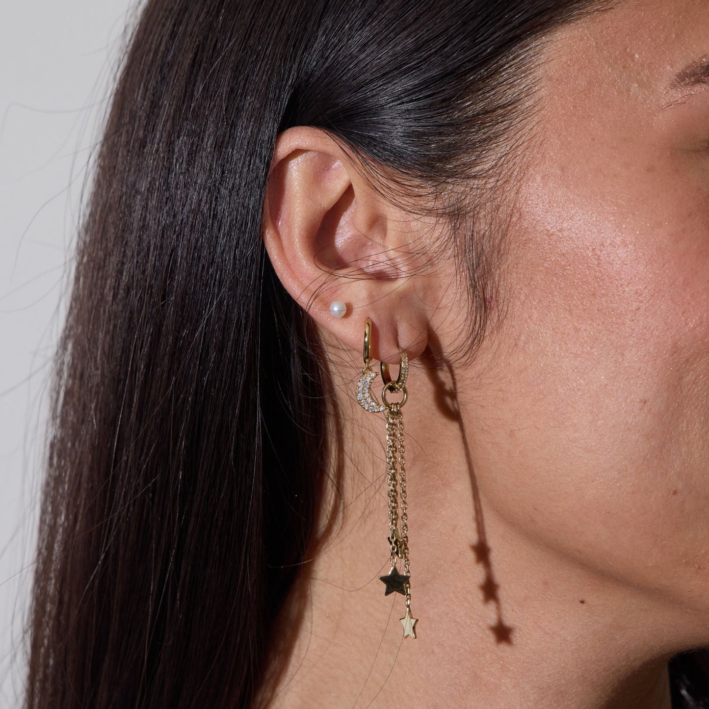 Gold Moon and Star Huggies