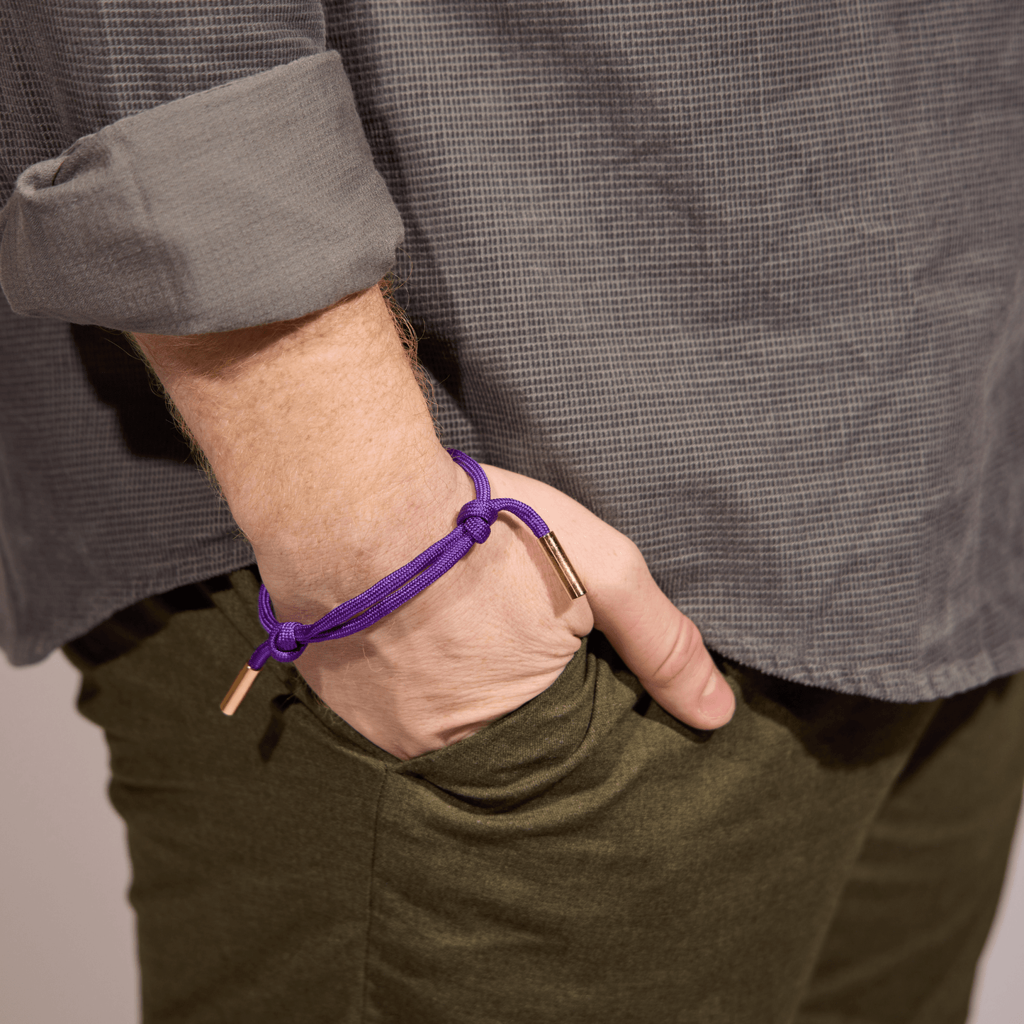 Purple Cord Bracelet