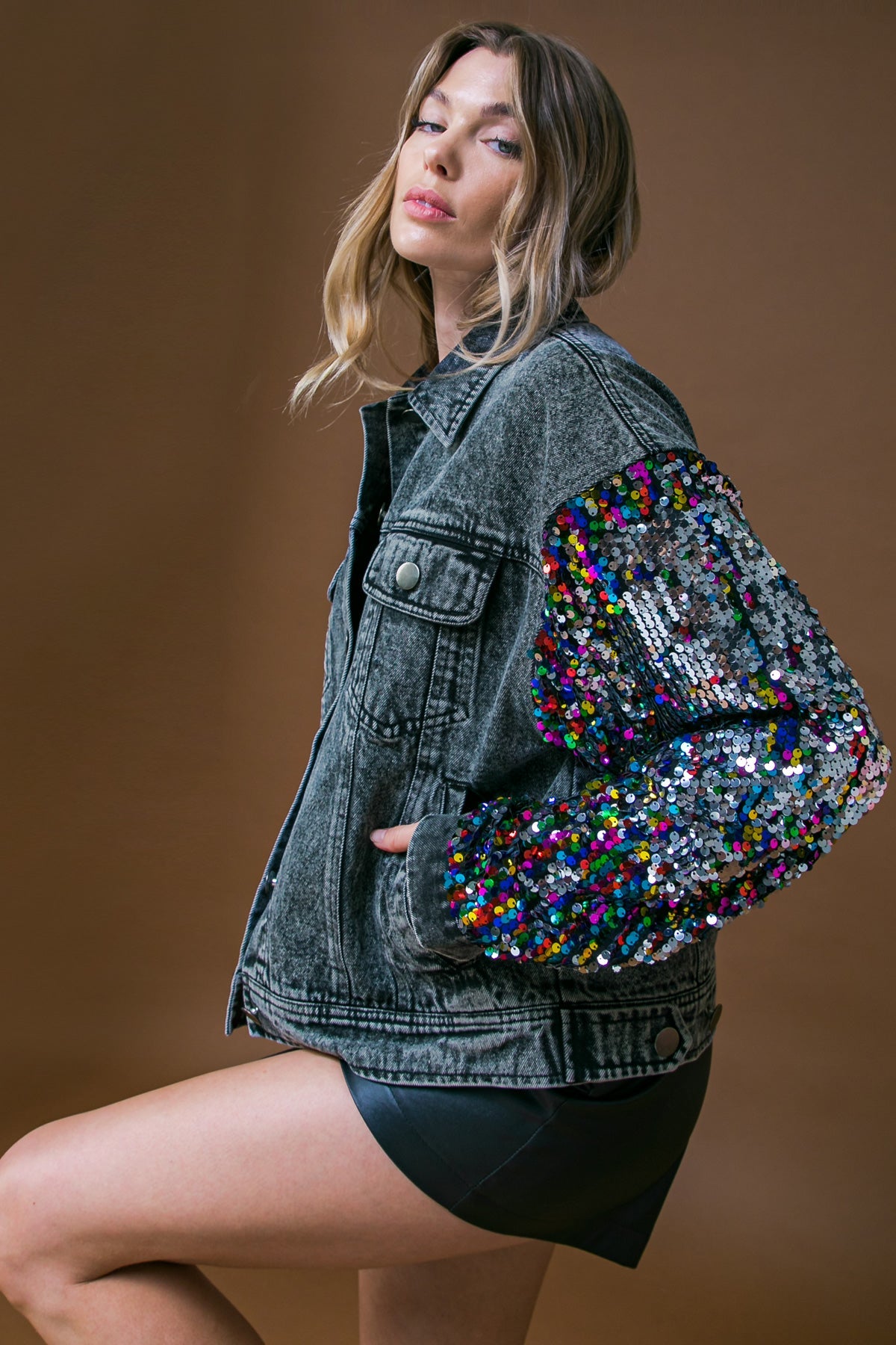 Going There Washed Denim Jacket