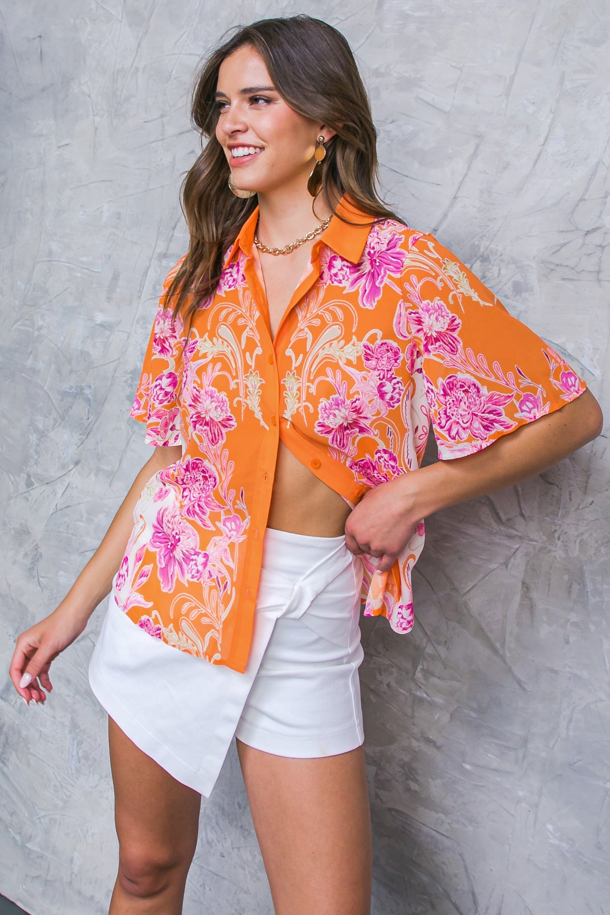 Flourishing Dreams Woven Top