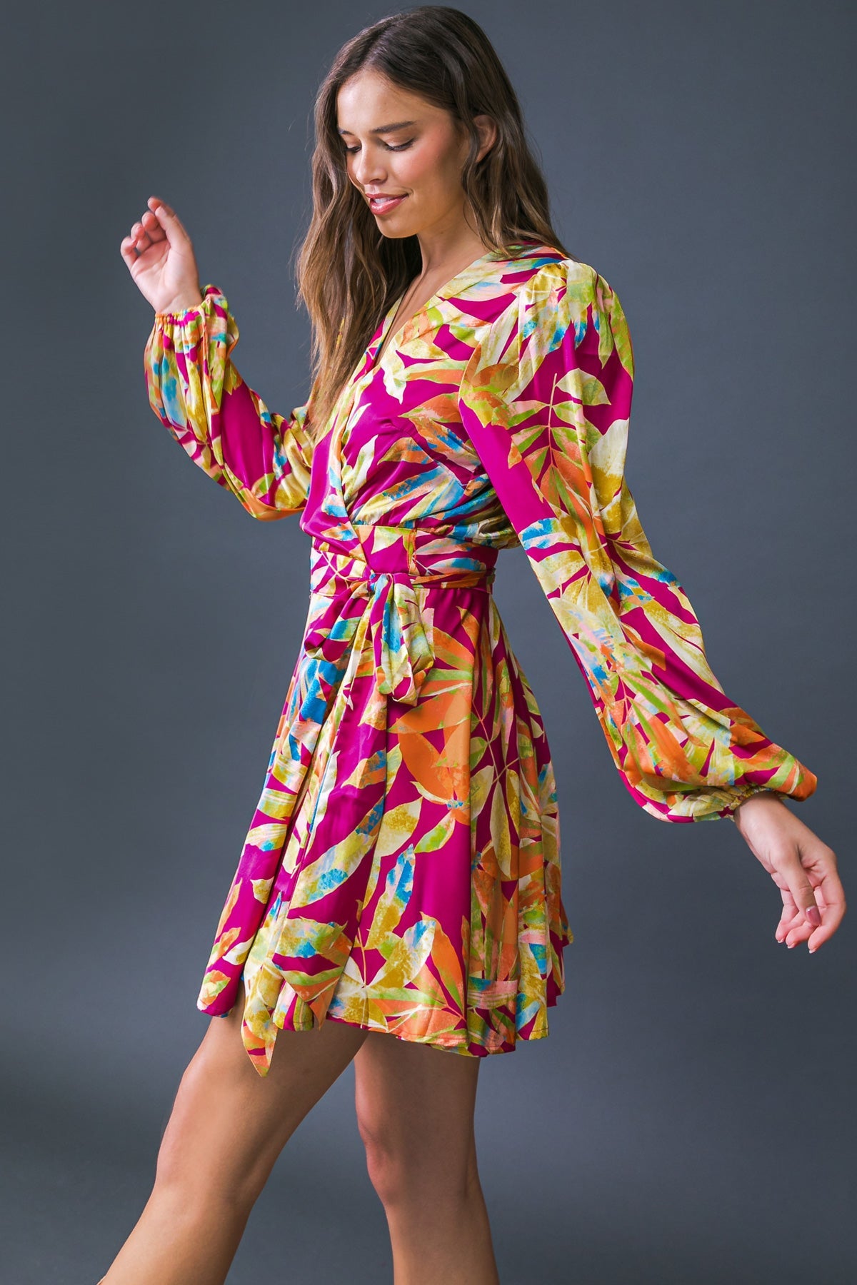 All Fall Long Woven Mini Dress