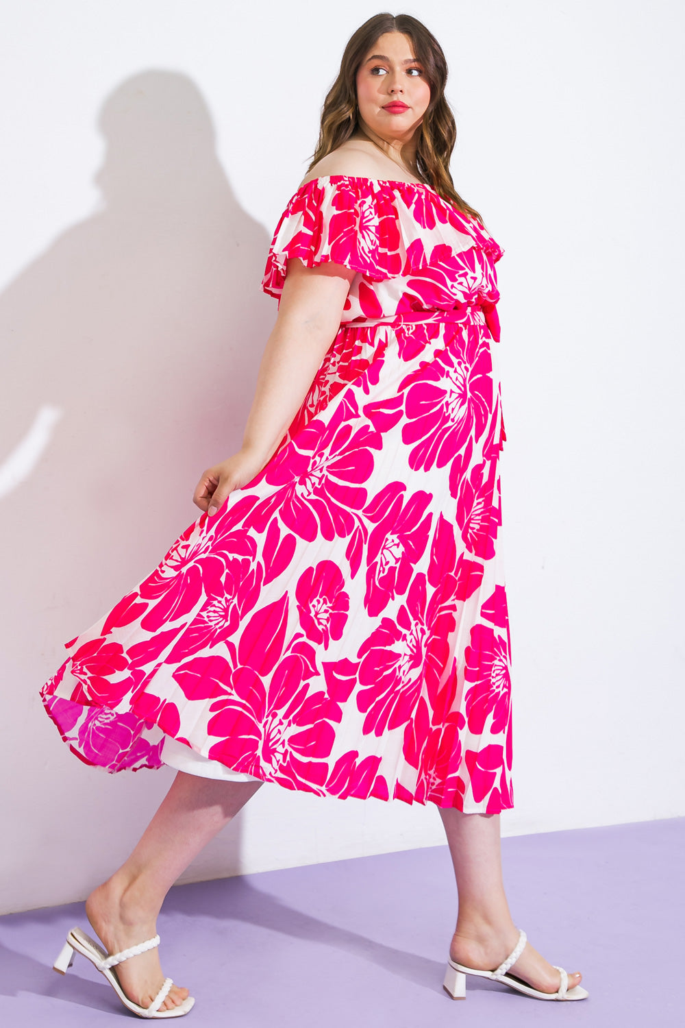 Love Script Woven Midi Dress