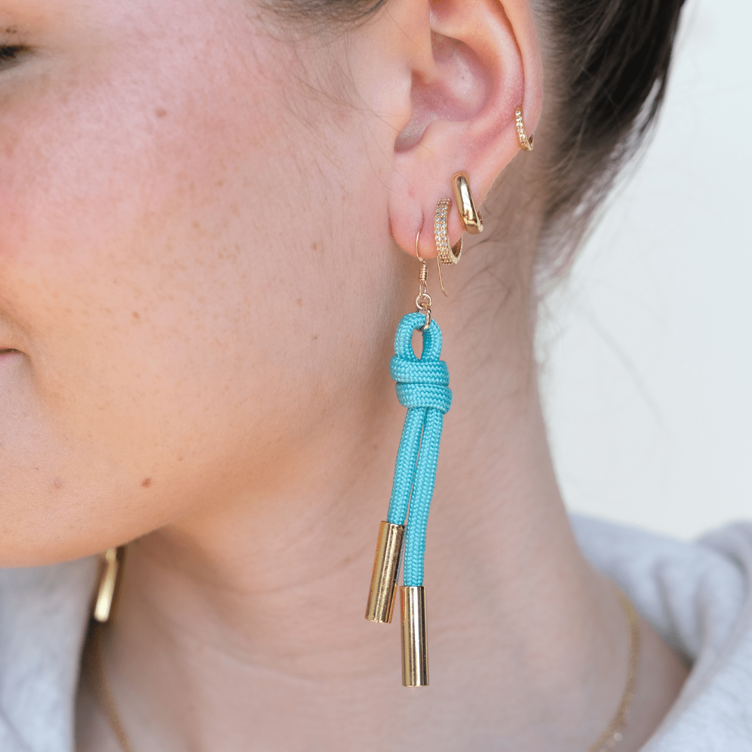 Turquoise Denver Cord Earring