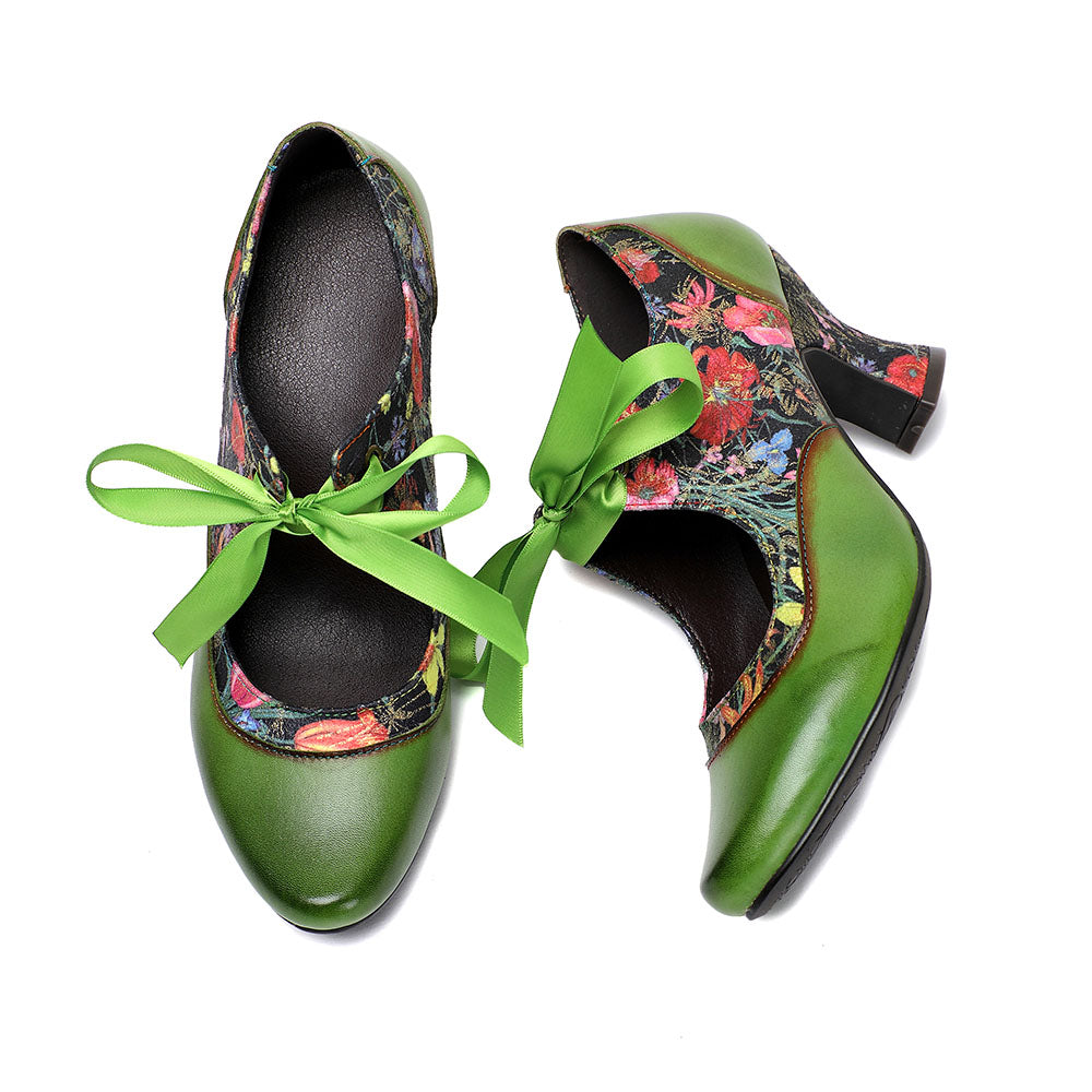 Handmade Vintage Inspired Mary Jane Pumps