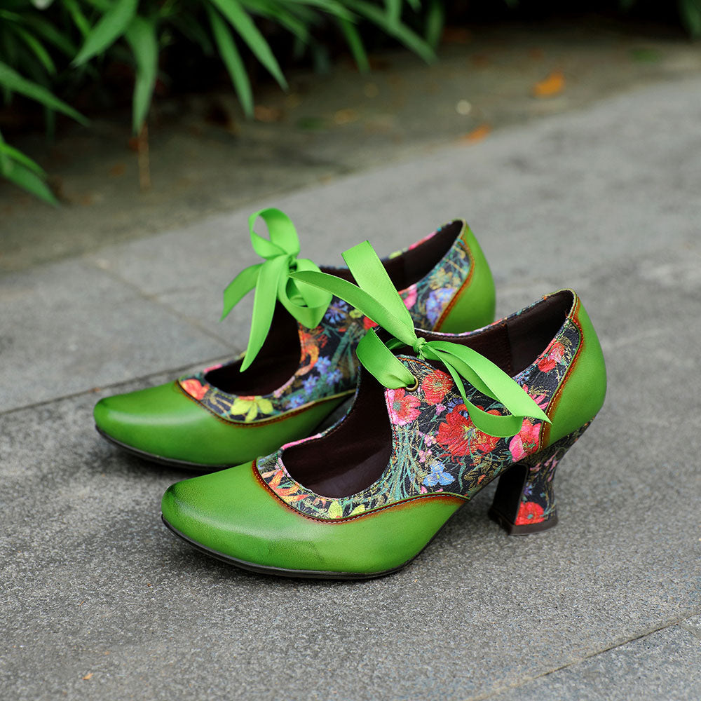 Handmade Vintage Inspired Mary Jane Pumps