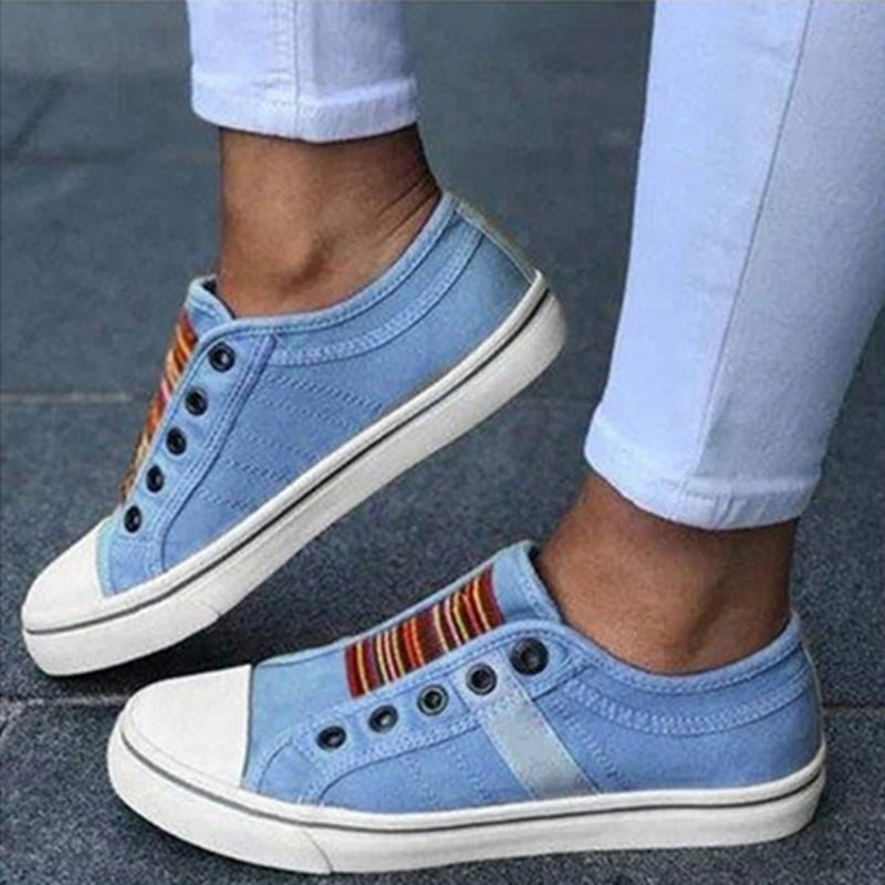 Classic Canvas Sneakers No Laces Needed