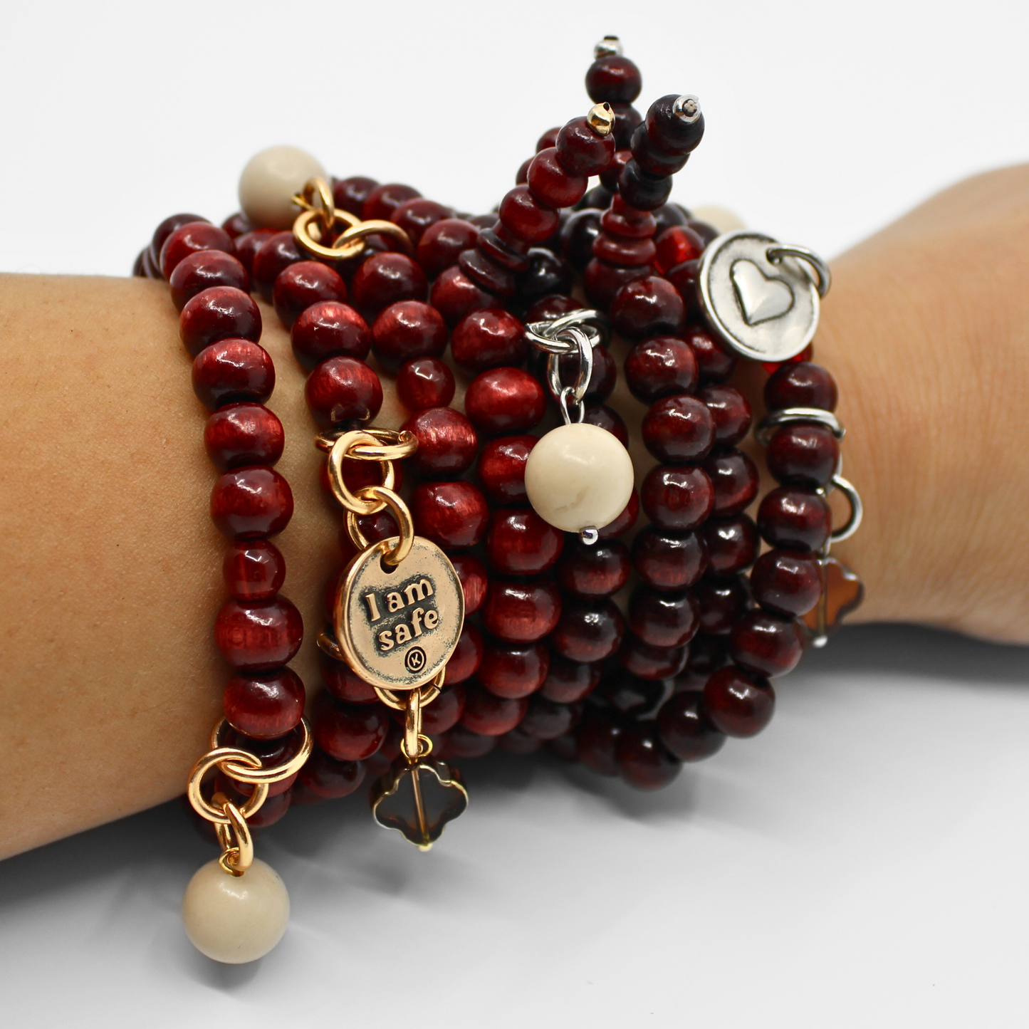 I Am Safe Wrap Bracelet or Necklace