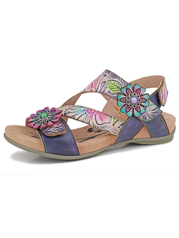 Soleil Boho Leather Sandals