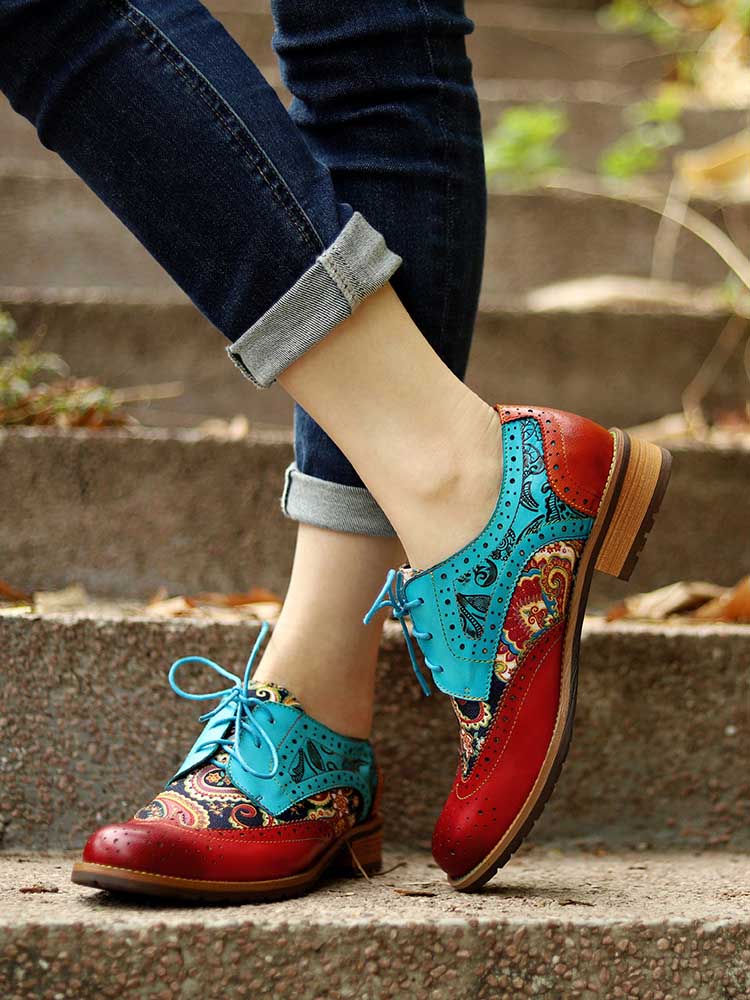 Bohemian Handmade Brogue Shoes