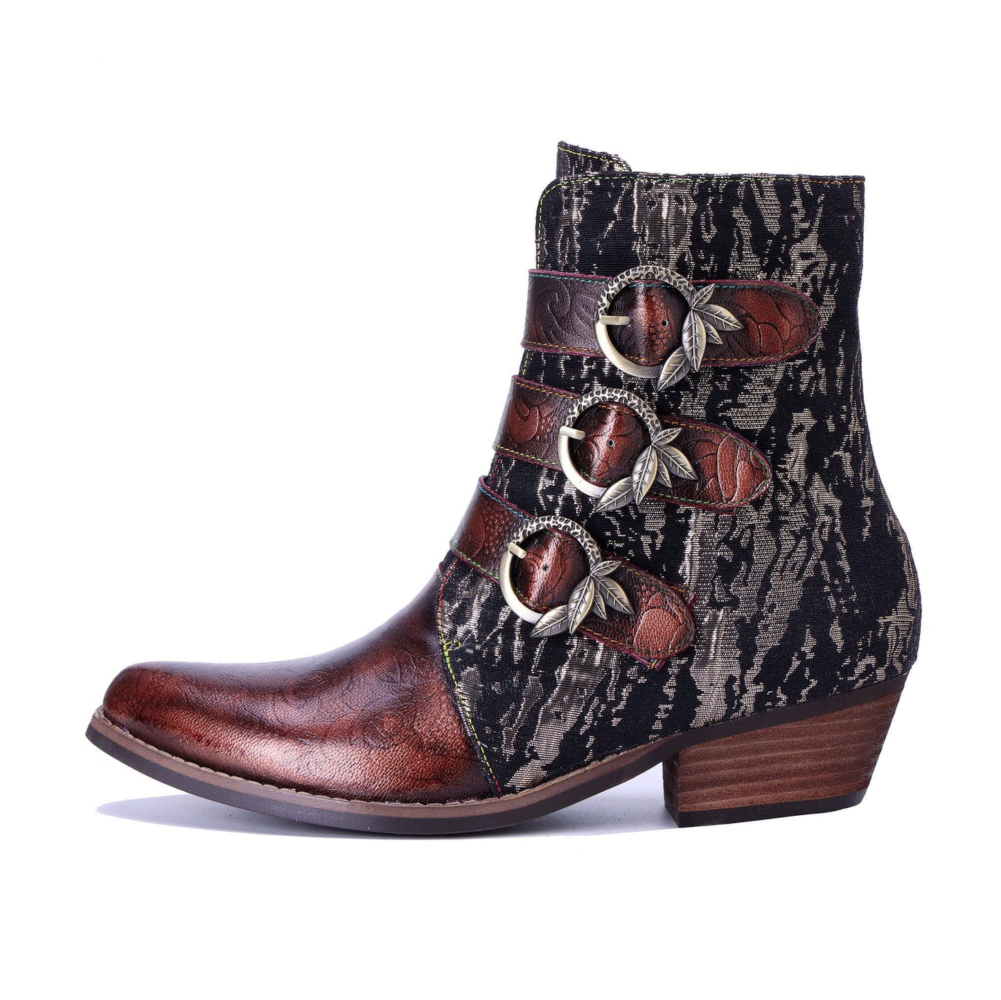 Straps Rebel Ankle Boots