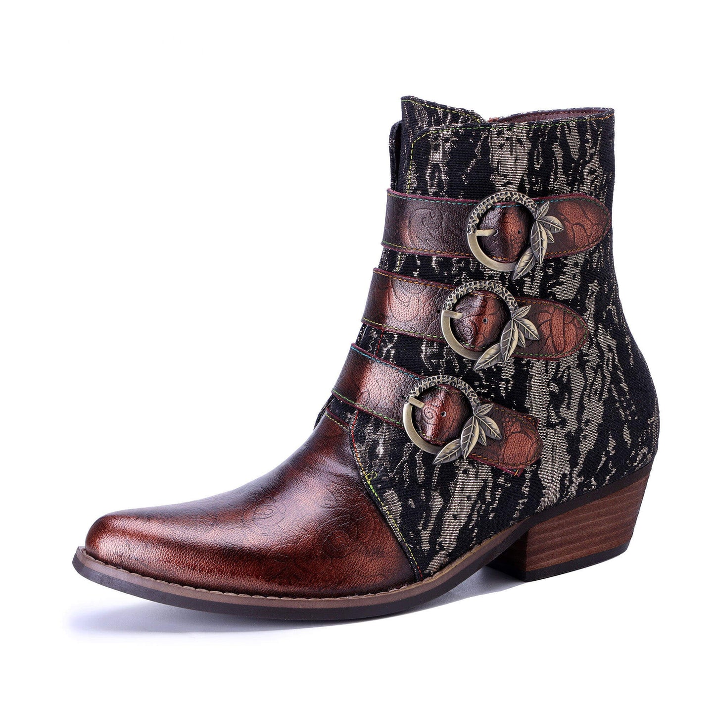 Straps Rebel Ankle Boots