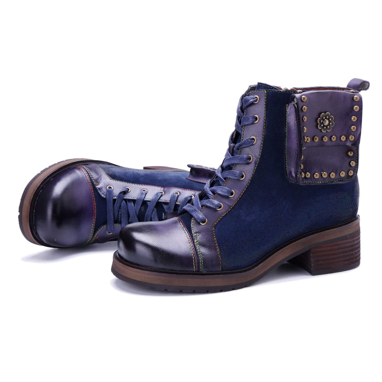 Midnight Charm Lace-Up Ankle Boots