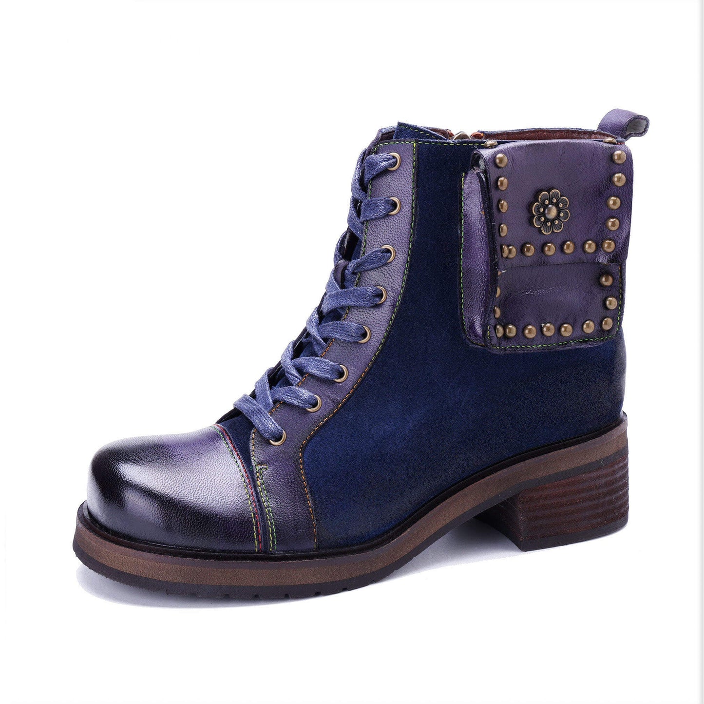 Midnight Charm Lace-Up Ankle Boots