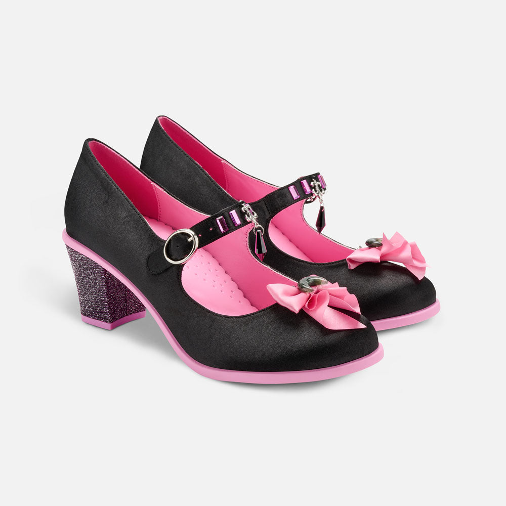 Black Moon Women's Mid Heels Mary Jane