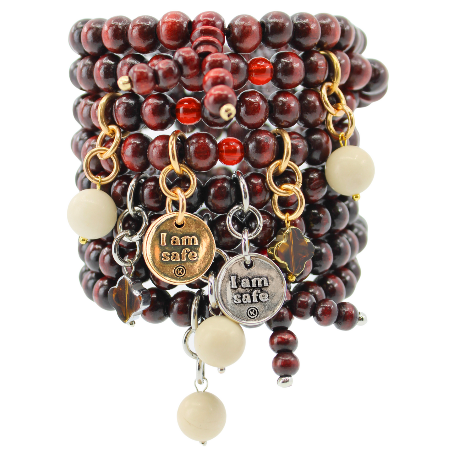 I Am Safe Wrap Bracelet or Necklace