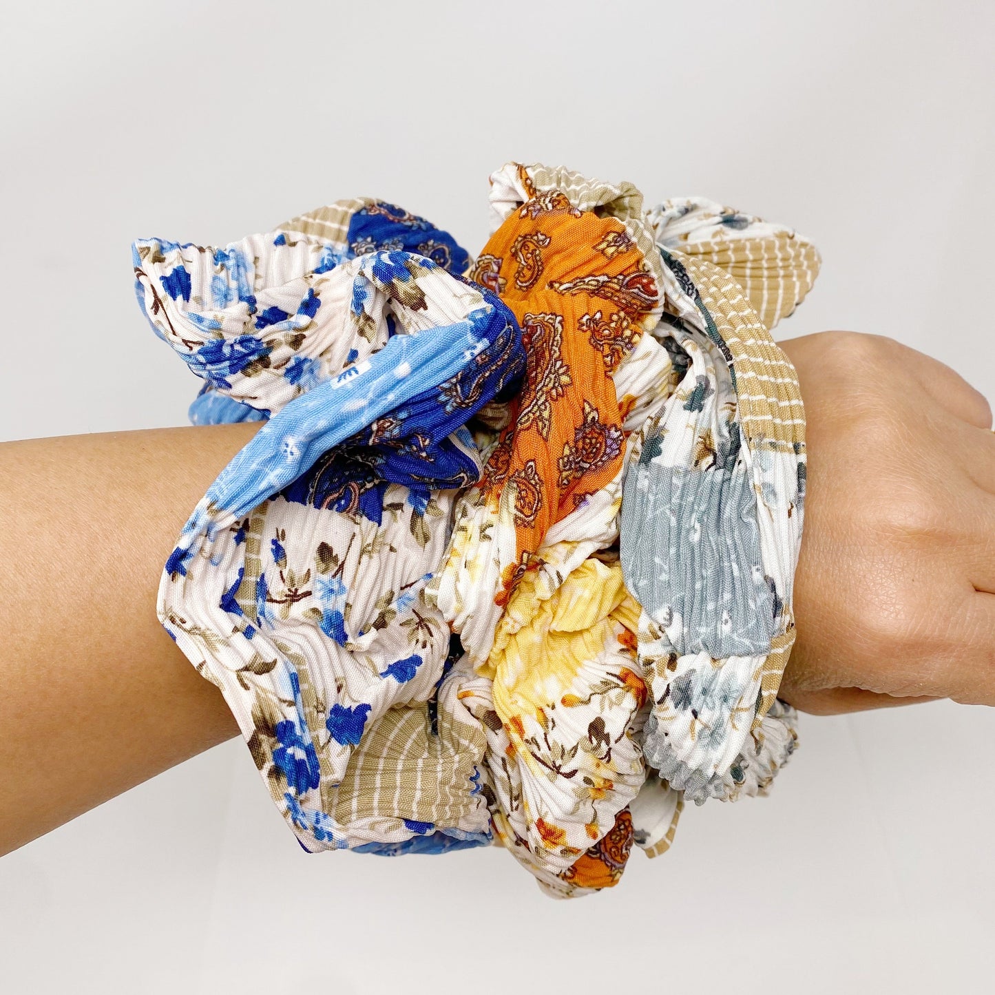 Patchwork Hair Scrunchies