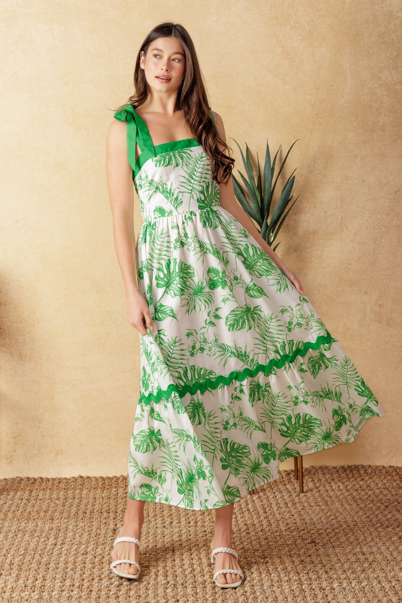 Forever Mine Woven Midi Dress